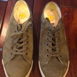 Doc Martins.  Size 11.  Green suede material.  Great condition